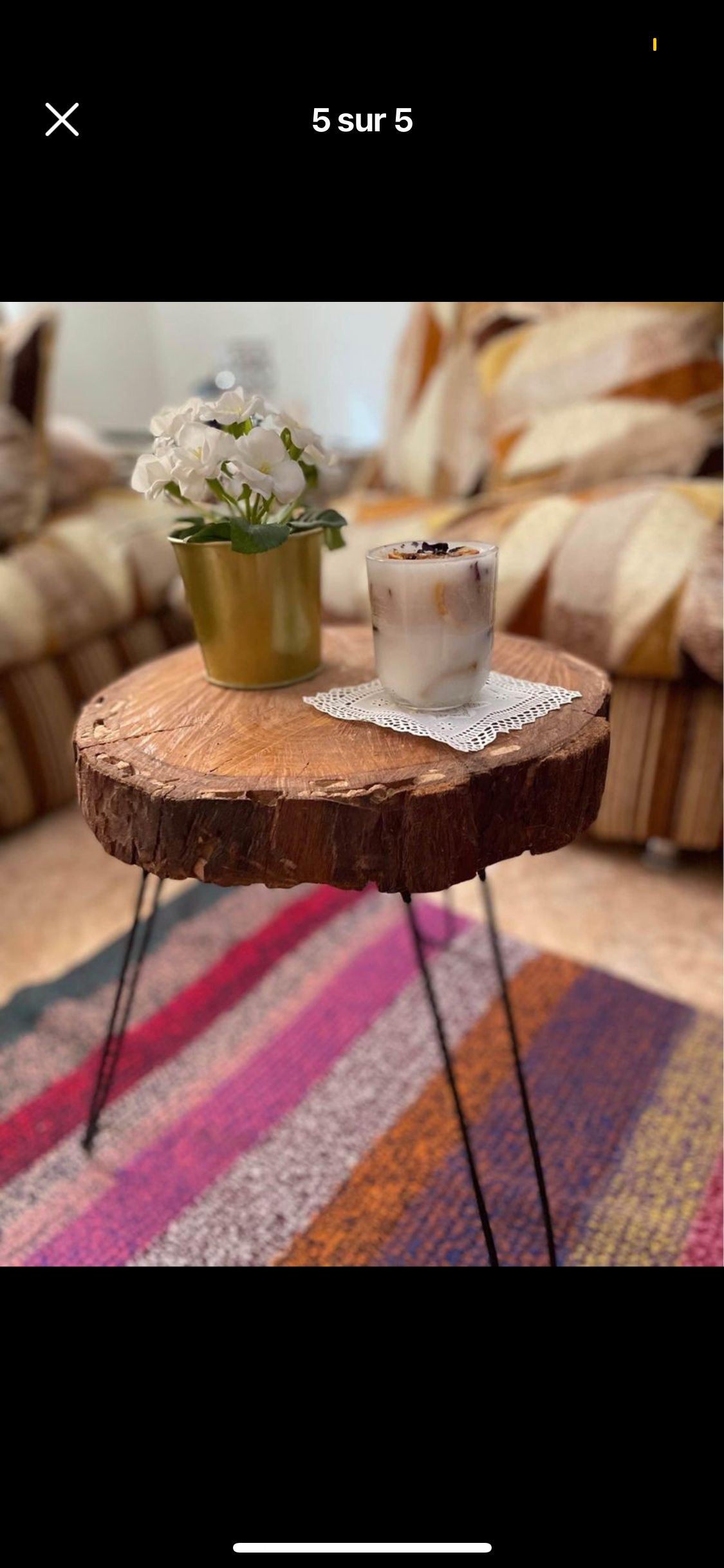 Table basse vintage en bois