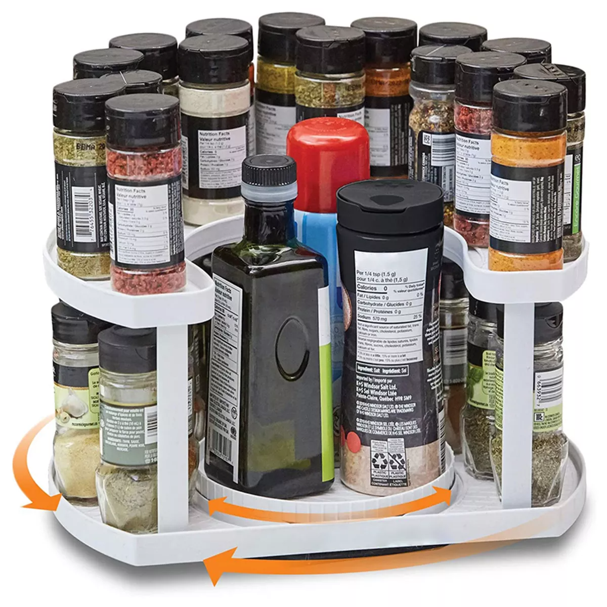 X10-Support à épices rotatif - X10 Maroc - Livraison gratuite -