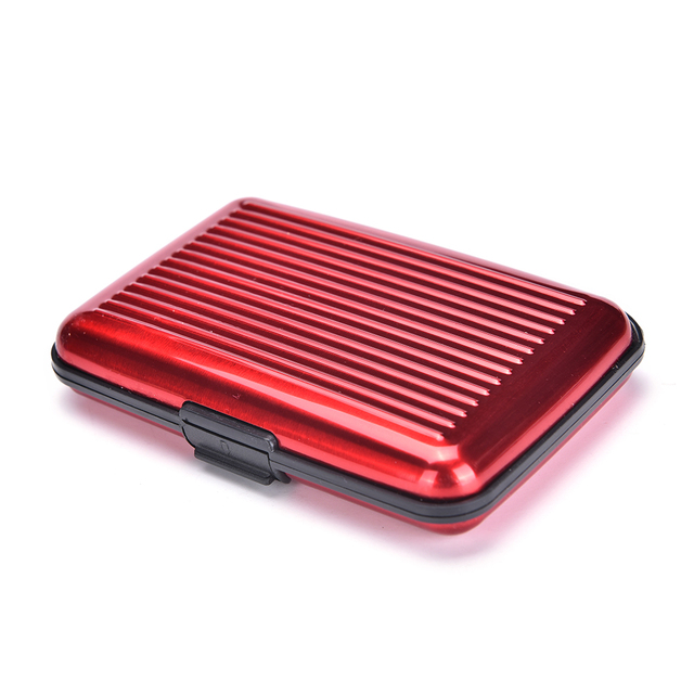 Porte-cartes en Aluminium - X10 Maroc - Livraison gratuite - Rouge