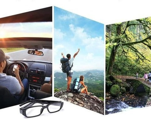 Lunettes de caméra espion FULL HD 1080P V20 (lentille invisible)
