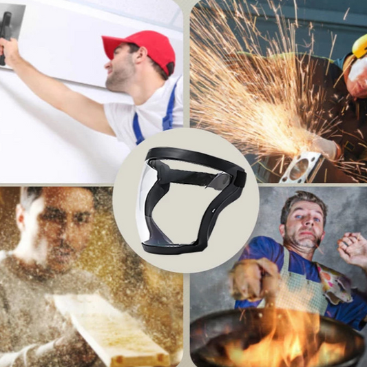 X10-Bouclier facial transparent filtrable