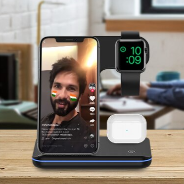 Chargeur sans fil 3 en 1 pour tous vos appareils - X10 Maroc - Livraison gratuite -