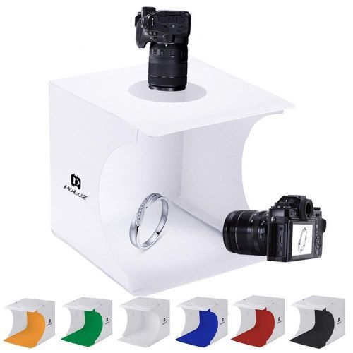 Boîte à lumière photo LED portable, avec 6 rétroéclairages intégrés et câble USB - X10 Maroc - Livraison gratuite -