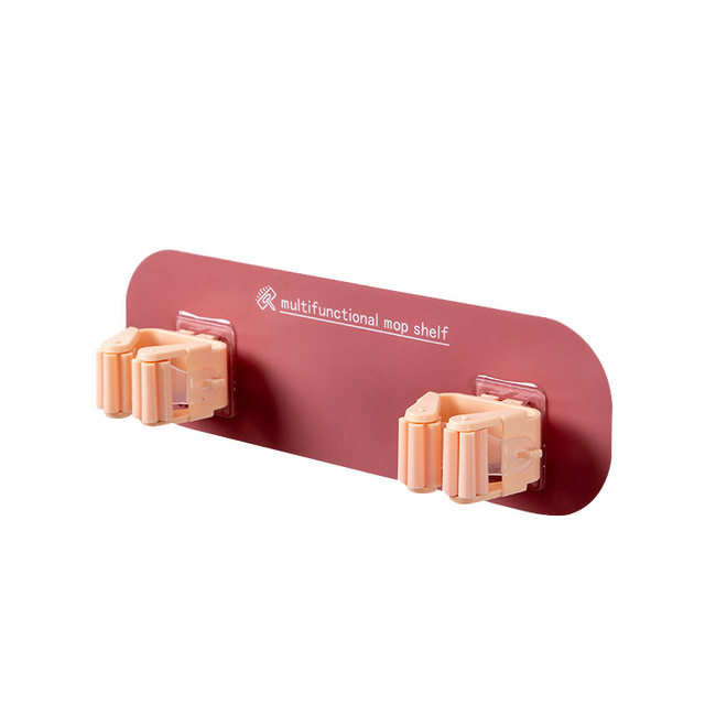Rangement Balai à Double Crochet - X10 Maroc - Livraison gratuite - Rose