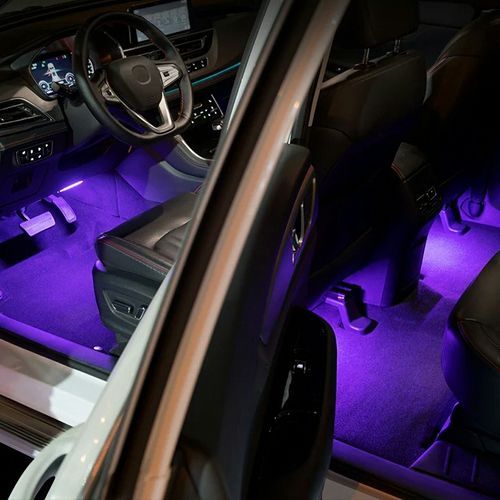 Bande lumineuse de voiture à LED RVB 7 couleurs Télécommande musicale - X10 Maroc - Livraison gratuite -