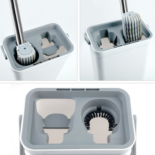 Vadrouille éponge très absorbante avec seau - X10 Maroc - Livraison gratuite -