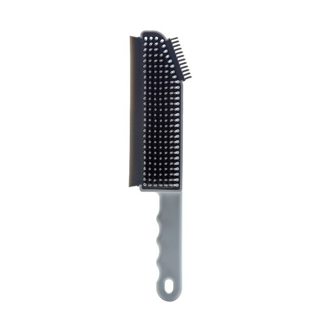 Brosse et grattoir en silicone 3 en 1 - X10 Maroc - Livraison gratuite - Gris