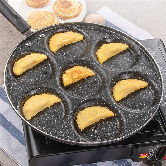 Poêles à crêpes antiadhésives à 7 trous