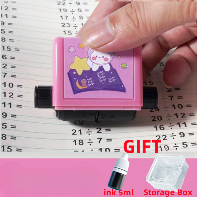 X10-Rouleau de Tampons Mathématiques