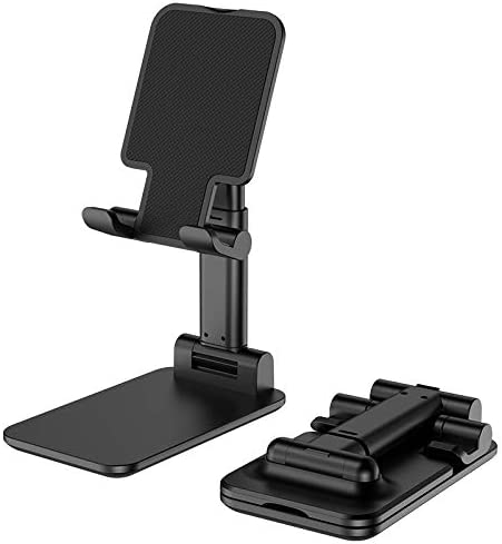 Support de téléphone portable pliable et réglable - X10 Maroc - Livraison gratuite - Noir
