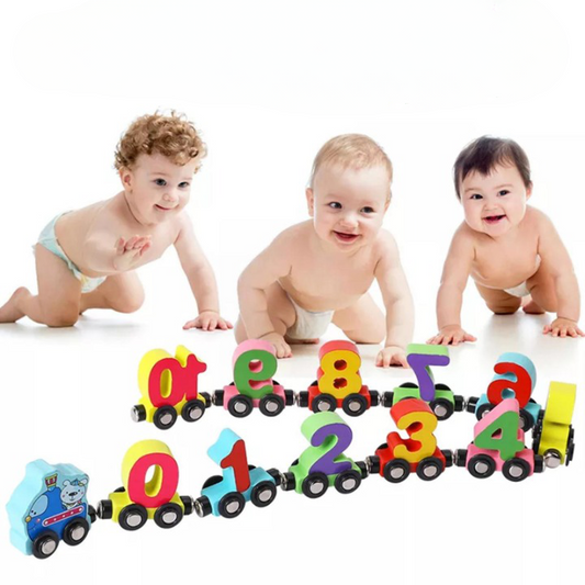 X10-Joue éducatifs-Train en bois - X10 Maroc - Livraison gratuite -