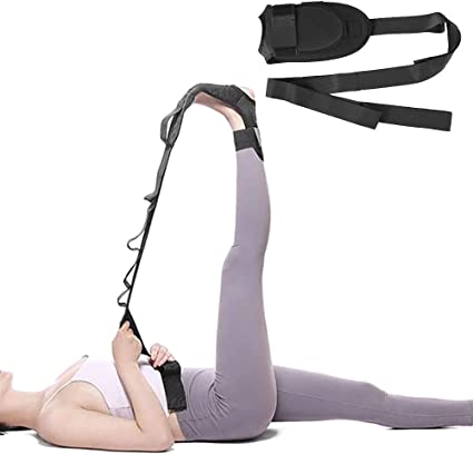 SALUTUYA Sangle d'étirement de porte STRAPE DE PORTE DE PORTE FLEXIBLE Dance ballet de gymnastique hygiene specifique Noir - Sport