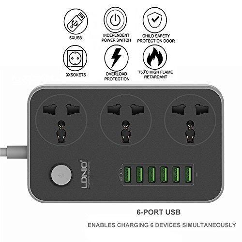LDNIO Station de charge multiprise - X10 Maroc - Livraison gratuite -