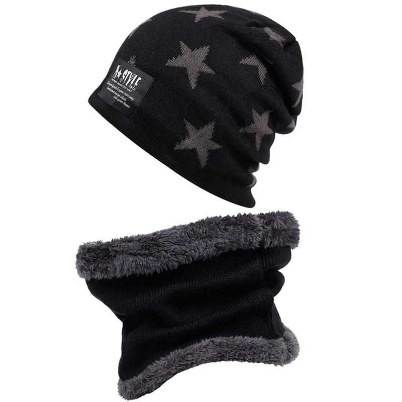 Bonnet et écharpe en coton doux et laine - X10 Maroc - Livraison gratuite - Bleu marine