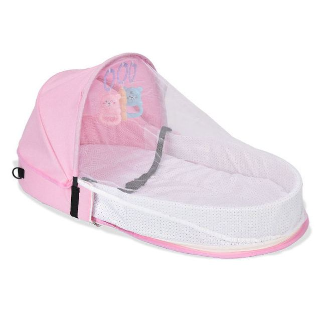 X10-Bébé Portable sac lit berceaux - X10 Maroc - Livraison gratuite - Rose