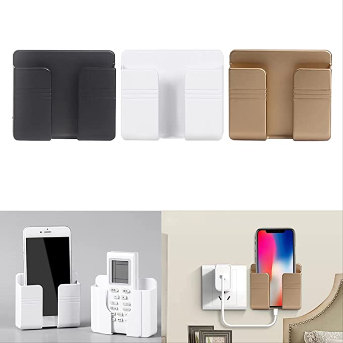 Boîte Rangement Télécommande Lot De 2 Supports Muraux Téléphone Et Télécommande FdcLixuvol - Rangement Autocollant