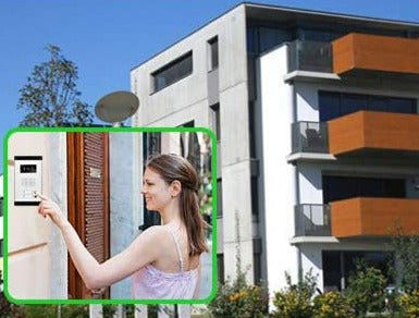 Sonnette vidéo avec 1 caméra de vision nocturne infrarouge