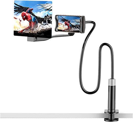 Loupe d'écran de téléphone portable 3D réglable - X10 Maroc - Livraison gratuite - Noir
