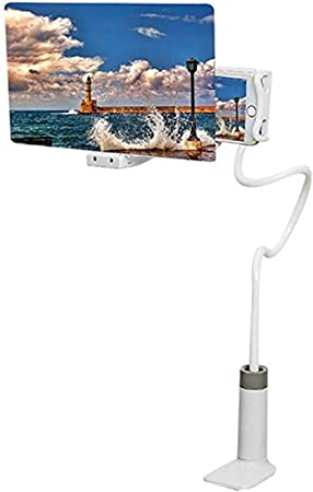 Loupe d'écran de téléphone portable 3D réglable - X10 Maroc - Livraison gratuite - Blanc