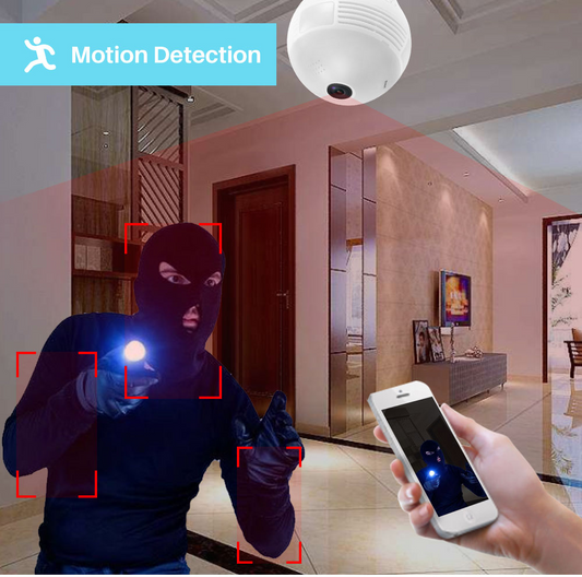 Fisheye - Caméra de surveillance panoramique 360 °