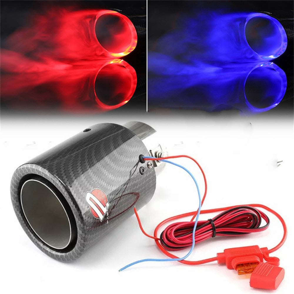 Points D'éChappement Tuyau D'éChappement De Voiture D'éChappement En Acier Inoxydable Et En Fibre De Carbone Brillante 63Mm (EntréE) 89Mm (Sortie)(Noir Brillant - X10 Maroc - Livraison gratuite -
