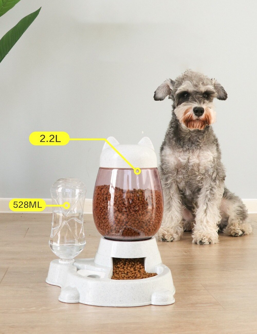 DISTRIBUTEUR D'EAU ET CROQUETTE POUR CHAT - X10 Maroc - Livraison gratuite -