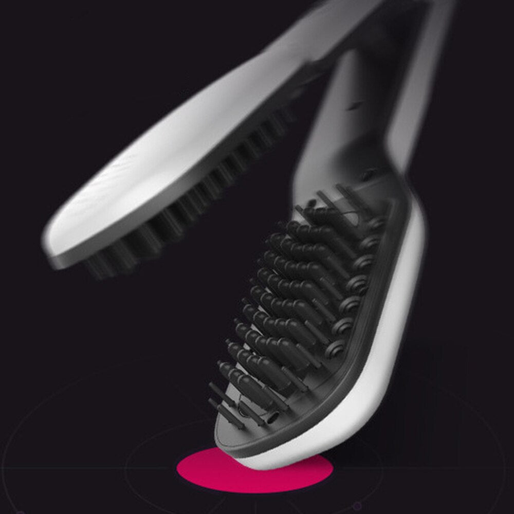 Fer à lisser vapeur professionnel avec peigne amovible et écran LCD - X10 Maroc - Livraison gratuite -