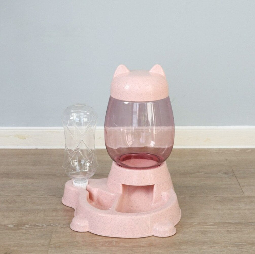 DISTRIBUTEUR D'EAU ET CROQUETTE POUR CHAT - X10 Maroc - Livraison gratuite -