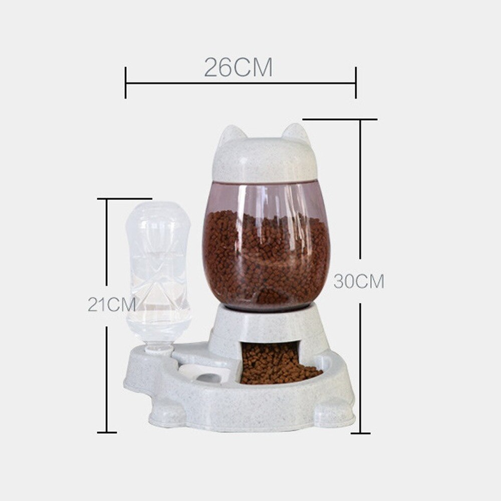 DISTRIBUTEUR D'EAU ET CROQUETTE POUR CHAT - X10 Maroc - Livraison gratuite -