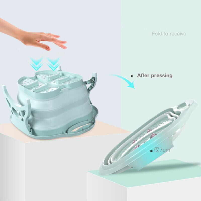 Foldable Foot Bathtub with Massage Rollers for Achy Feet - Stress Relief - X10 Maroc - Livraison gratuite -