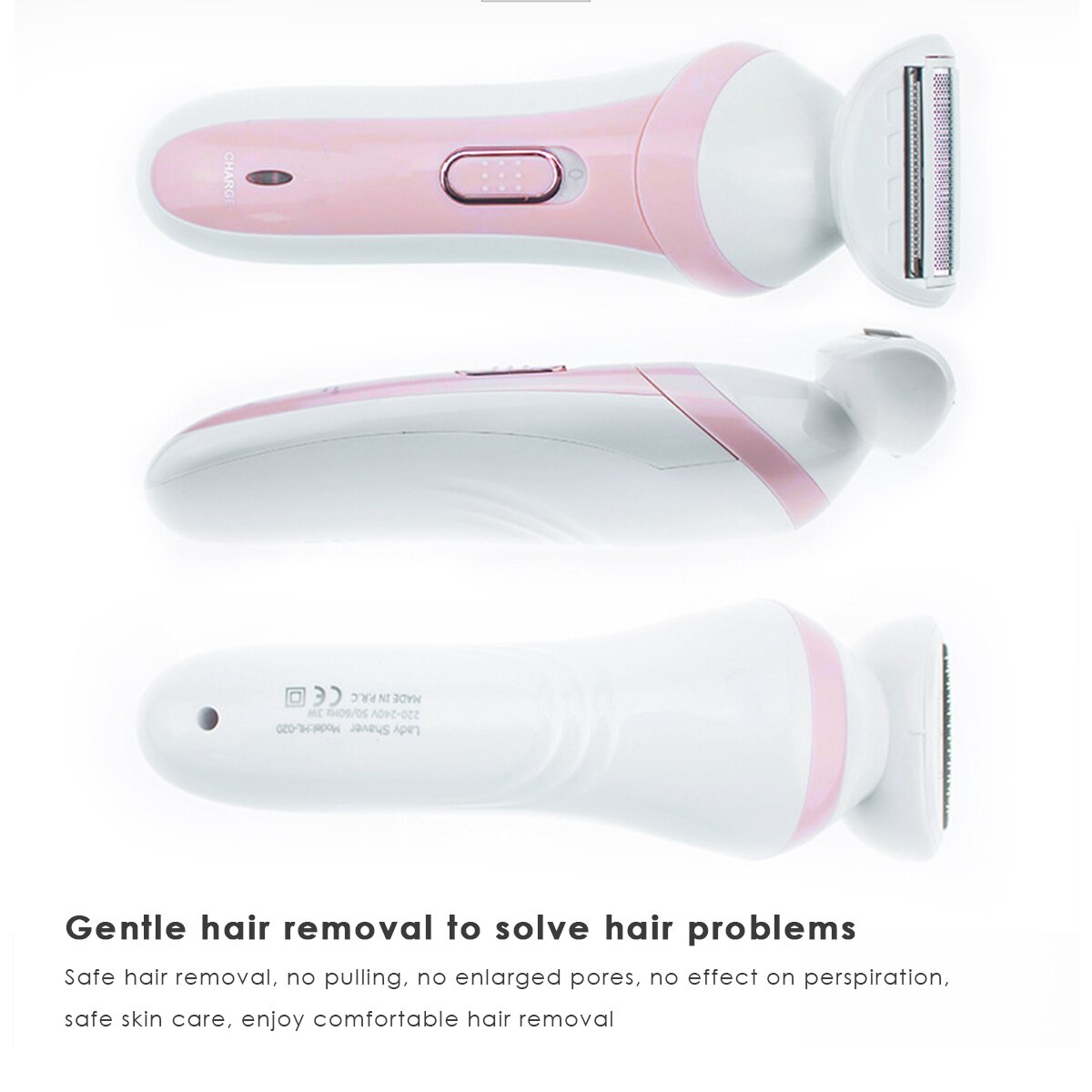 Rasoir électrique rechargeable HTC HL-020 pour femme - X10 Maroc - Livraison gratuite -
