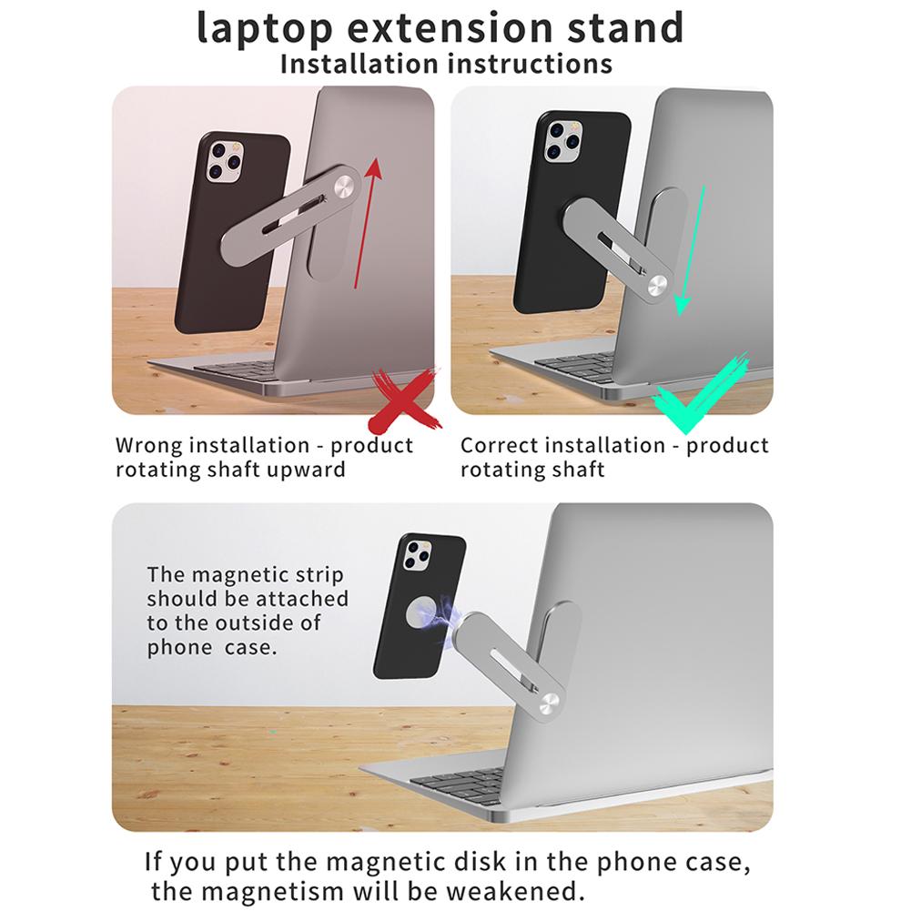 Le support de moniteur magnétique pour ordinateur portable connecte un double moniteur réglable - X10 Maroc - Livraison gratuite -