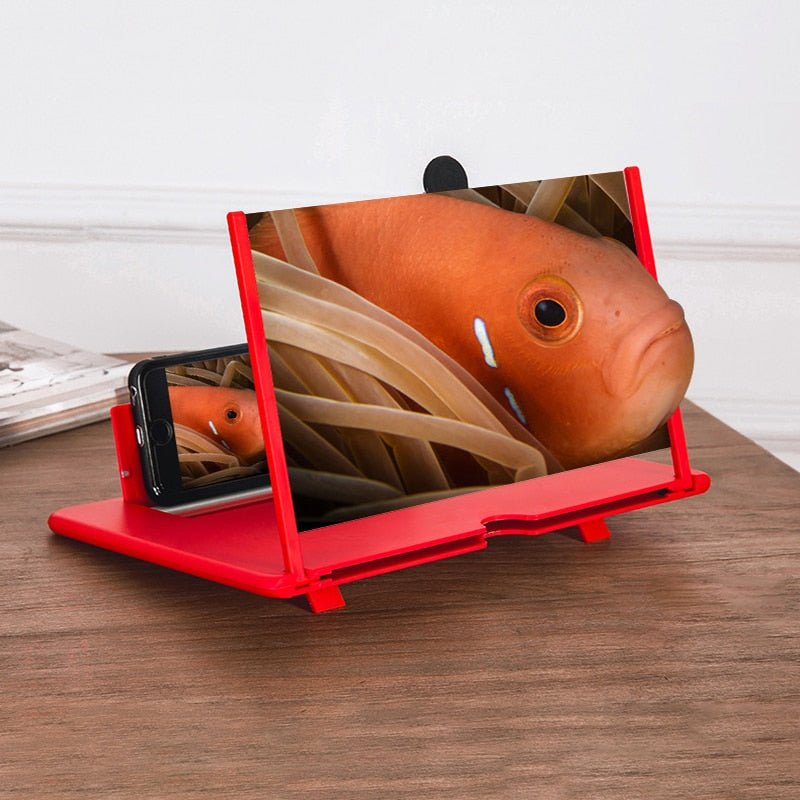 Loupe d'écran 3D pour smartphones - X10 Maroc - Livraison gratuite - Rouge