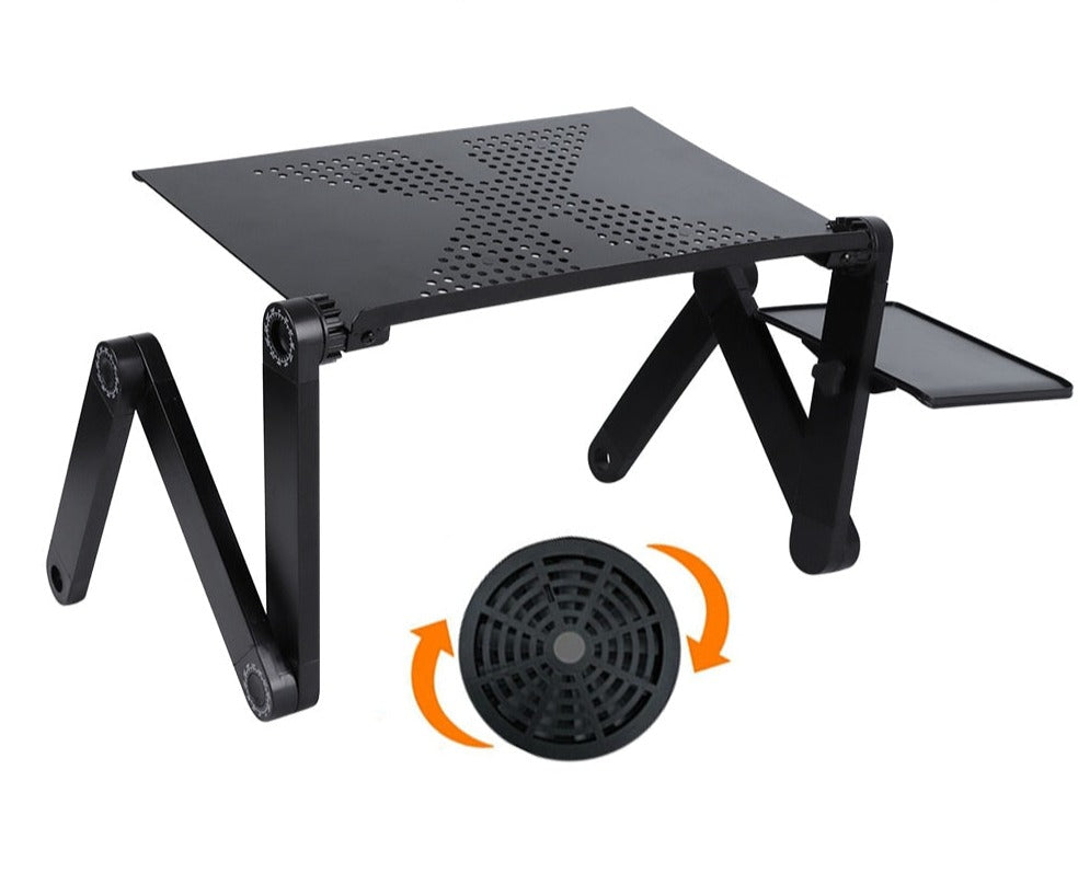 Support d'ordinateur pliable et réglable à 360 degrés, bonne ventilation - X10 Maroc - Livraison gratuite -