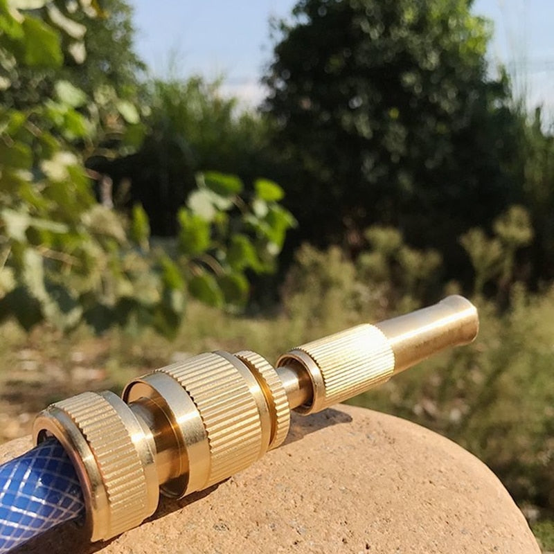 Bec de pulvérisation à haute pression d'or, tuyau d'arrosage direct réglable - X10 Maroc - Livraison gratuite -
