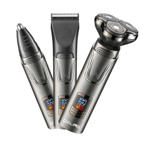 Rasoir électrique à écran LCD rechargeable - X10 Maroc - Livraison gratuite - GRIS 1set