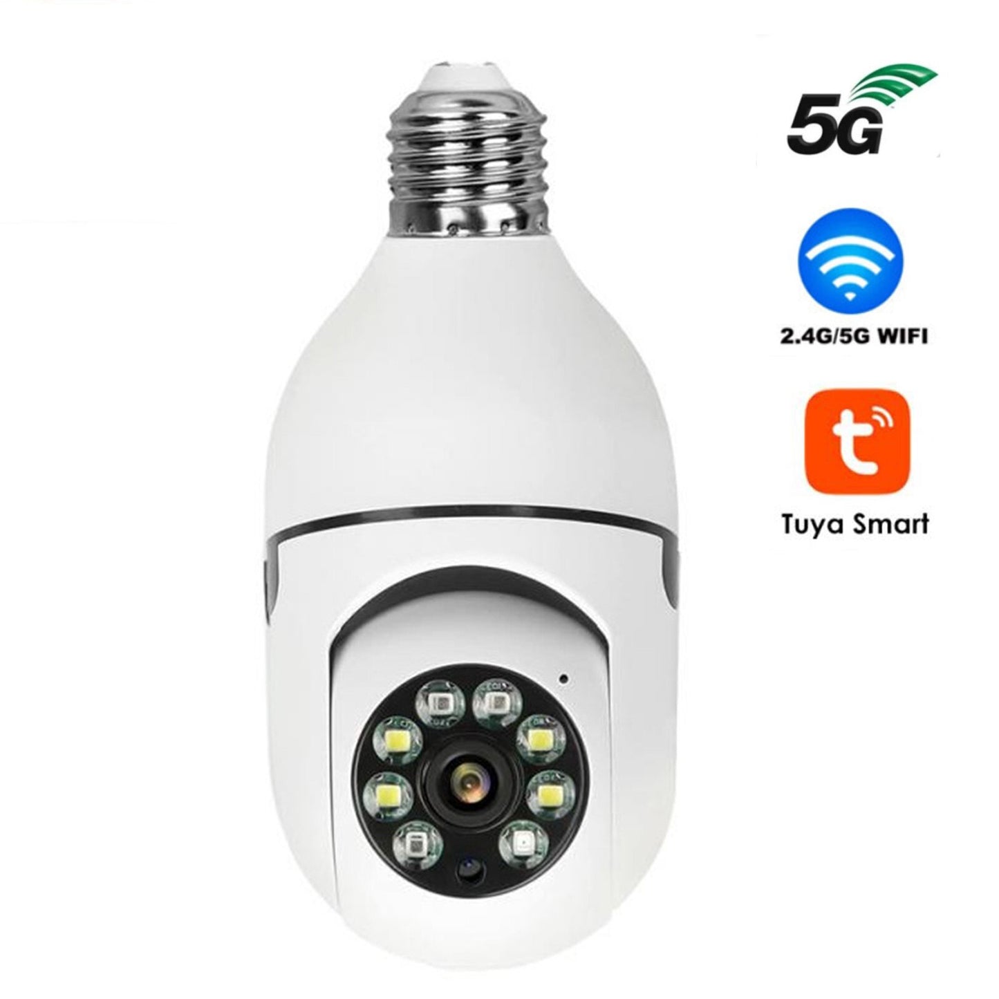 Caméra de sécurité PTZ sans Fil 1080p avec connecteur de bulbe E27 - X10 Maroc - Livraison gratuite -