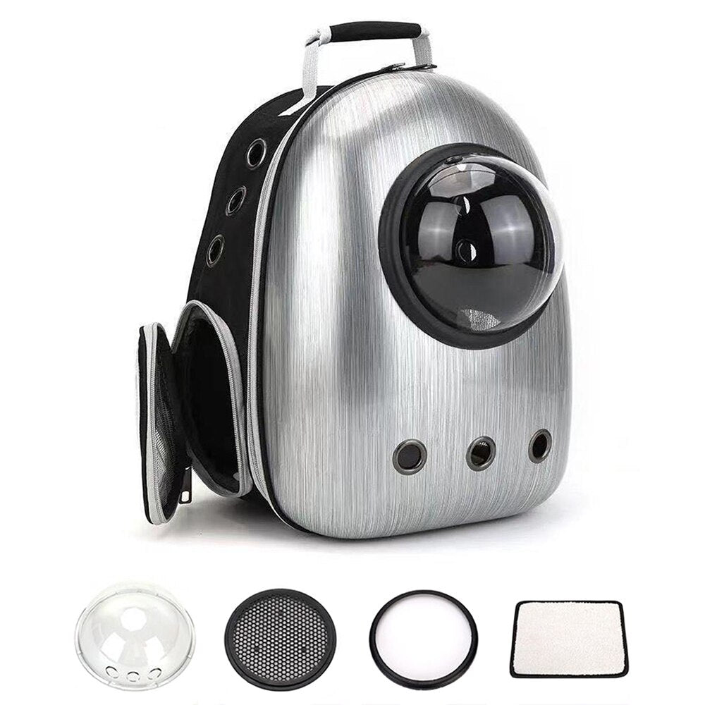 Sac à dos à bulle pour chien et chat - X10 Maroc - Livraison gratuite - Gris argent