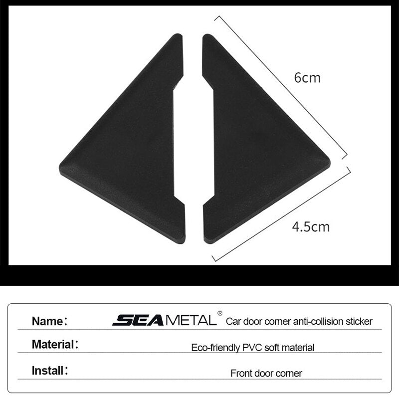 Housse de pare-chocs en silicone 4pcs pour protéger la porte de la voiture des rayures - X10 Maroc - Livraison gratuite -