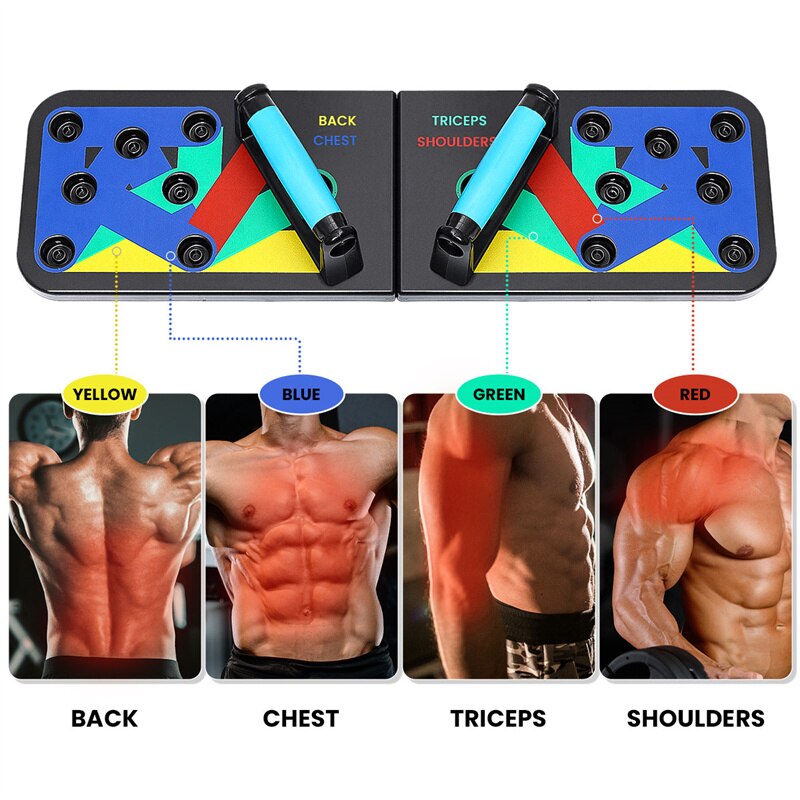 Muscle Exercise Support Adjustable 9 with 1 Push Up Board - X10 Maroc - Livraison gratuite -
