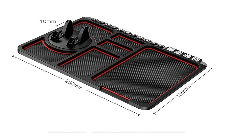 Support de téléphone de Voiture 4 en 1 Tableau de Bord de Voiture Antidérapant - X10 Maroc - Livraison gratuite -
