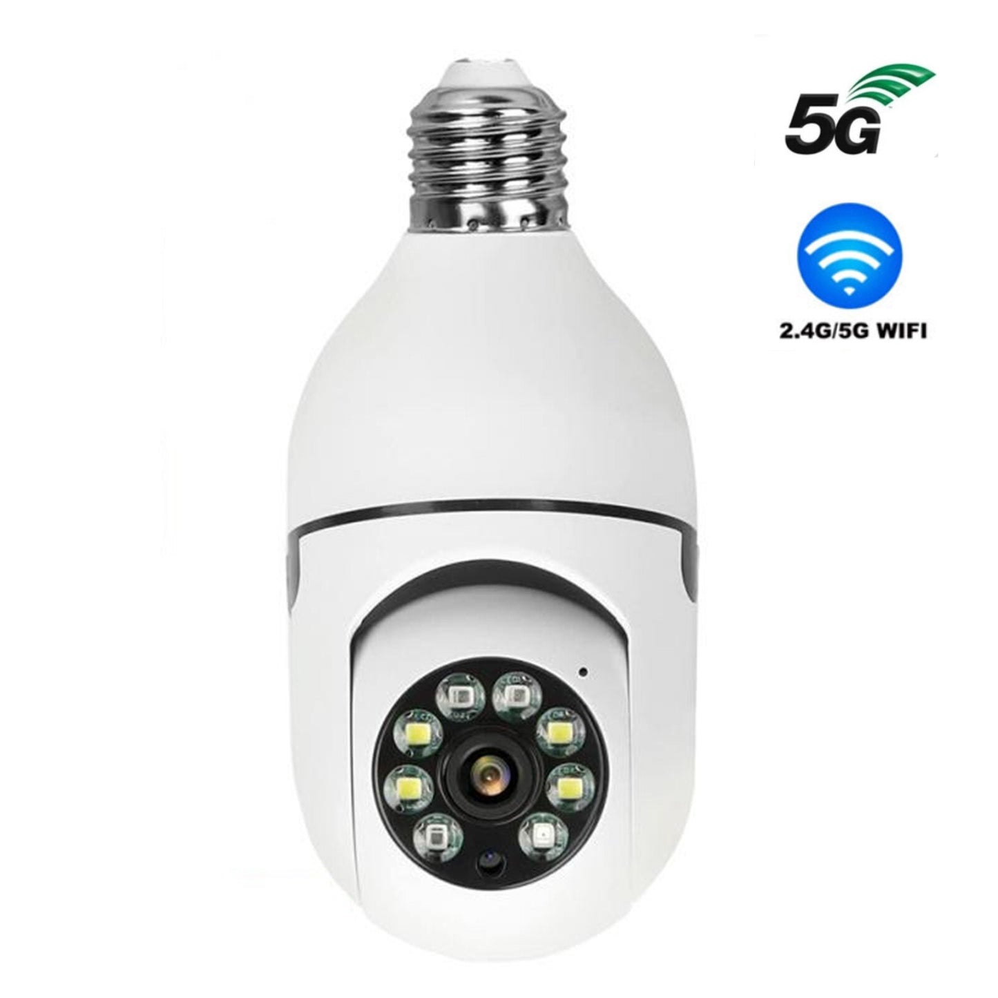 Caméra de sécurité PTZ sans Fil 1080p avec connecteur de bulbe E27 - X10 Maroc - Livraison gratuite -