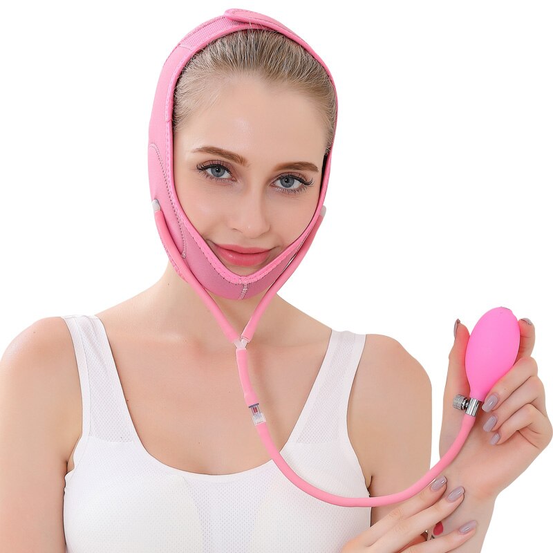 Ceinture amincissante en forme de V avec bande fine et pompe à air pour les joues fines - X10 Maroc - Livraison gratuite -