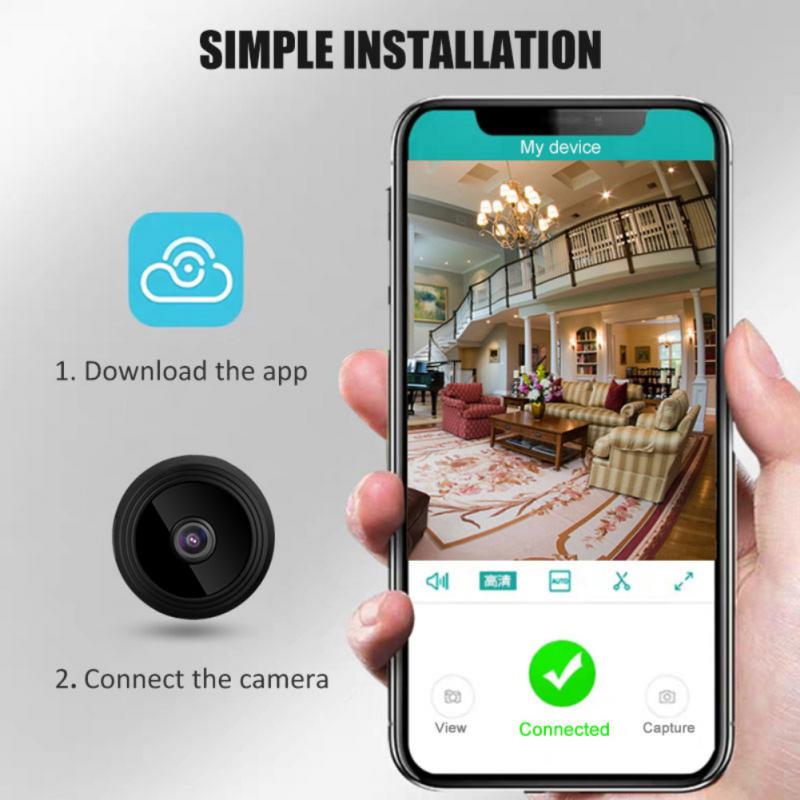 Mini Réveil Caméra Espion WIFI 4K, Vision Nocturne & Détection de Mouvement - X10 Maroc - Livraison gratuite -
