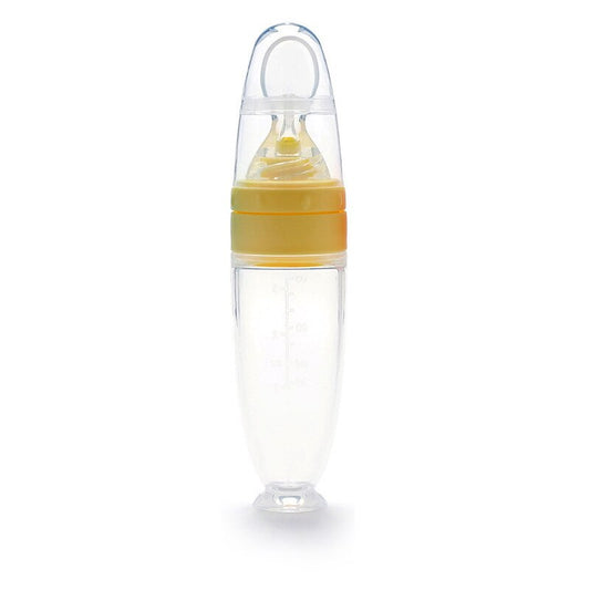 Distributeur d'aliments pour bébé en silicone | Idéal pour les voyages pour les enfants, les garçons et les filles - X10 Maroc - Livraison gratuite - yellow