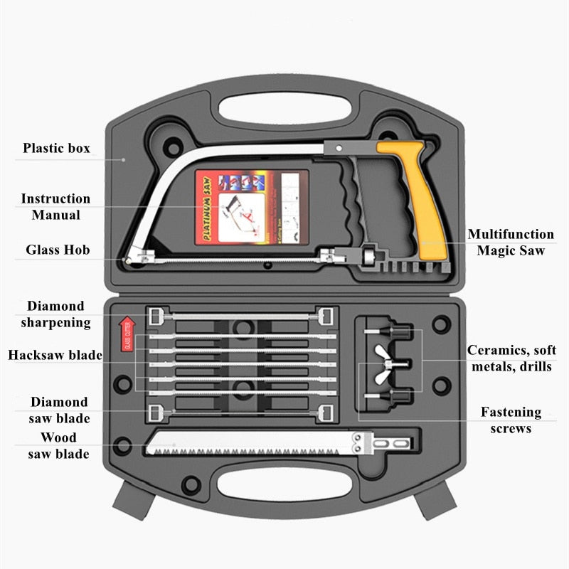 Scie à main universelle multifonctionnelle 12 en 1 - X10 Maroc - Livraison gratuite -
