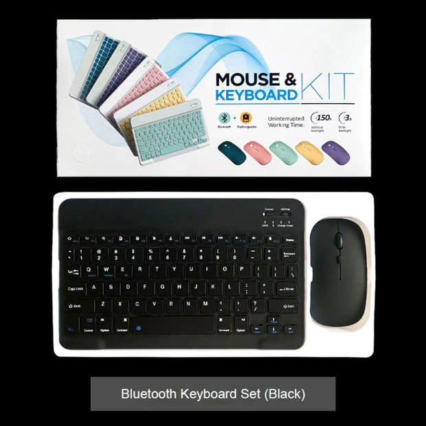 Clavier et souris sans fil de X10 - X10 Maroc - Livraison gratuite - Noir