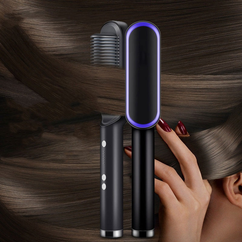 Brosse Chauffante Céramique Électrique - X10 Maroc - Livraison gratuite -
