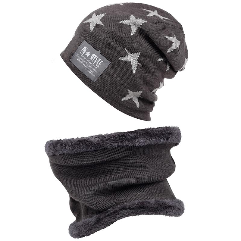 Bonnet et écharpe en coton doux et laine - X10 Maroc - Livraison gratuite - Gris
