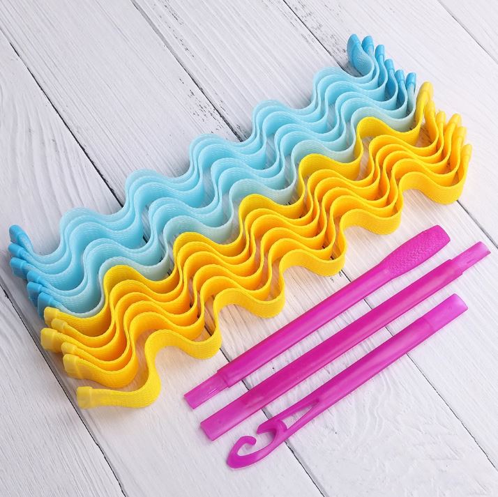 Magic - Accessoires pour Boucler les Cheveux - X10 Maroc - Livraison gratuite - Orange et Bleu